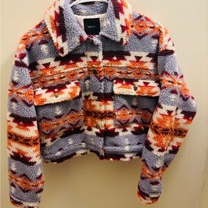 Forever 21 Aztec Sherpa Jacket